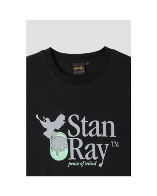 Camiseta la paz la mente Stan Ray de hombre de color Black