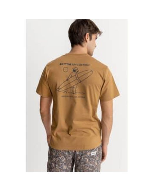 Rhythm Camel soull t-shirt in Brown für Herren