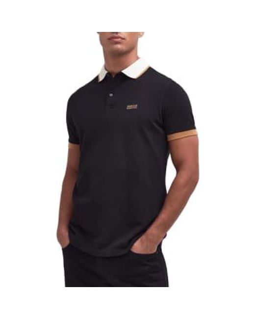 Barbour Black Howall Polo for men