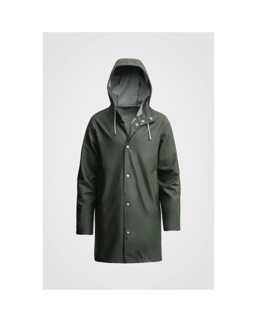 送料無料 Stutterheim グレー Stockholm ジャケット レインコート