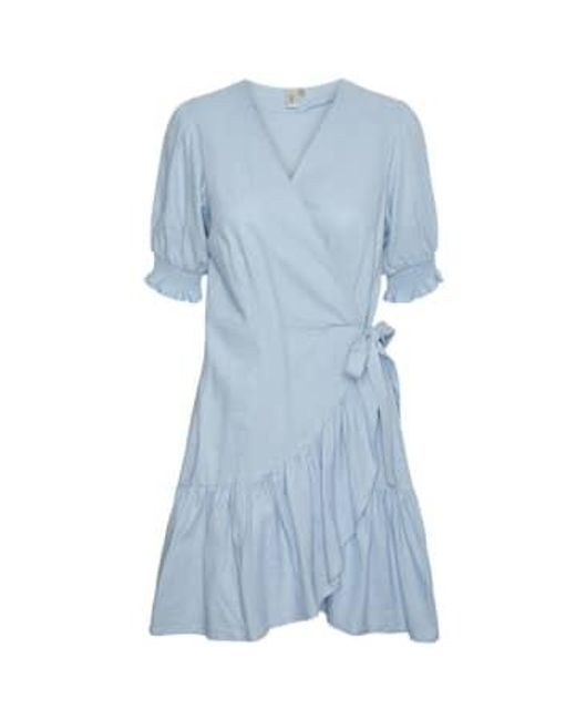 Y.A.S Blue Flaxy Wrap Dress Sky Xs