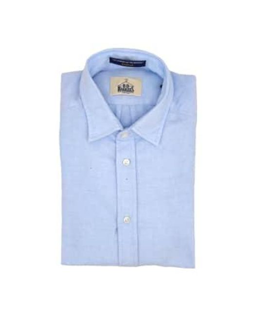 B.D. Baggies Blue Bradford Flannel Shirt Powder Xl for men