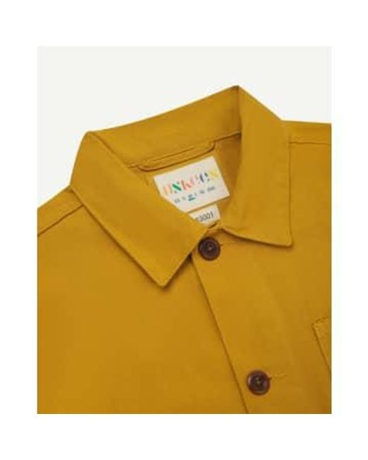 Uskees Yellow Buttoned Jacket S for men