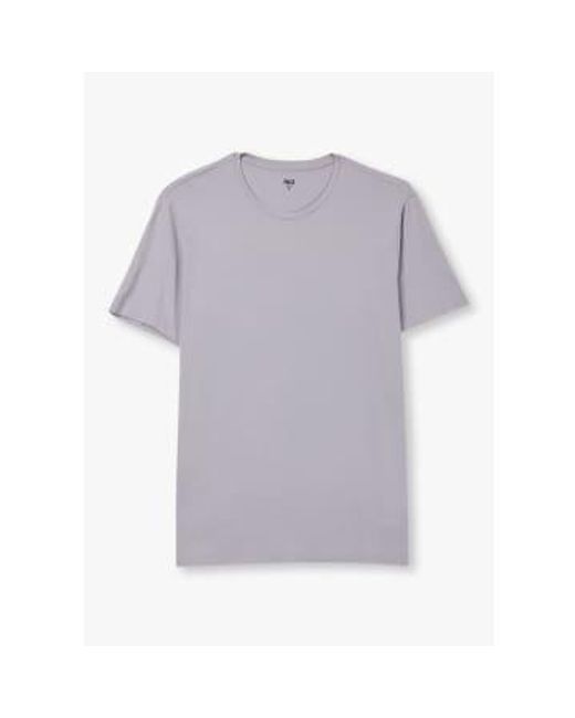 PAIGE Herren Cash Crew Neck T-Shirt in staubigen Iris in Purple für Herren