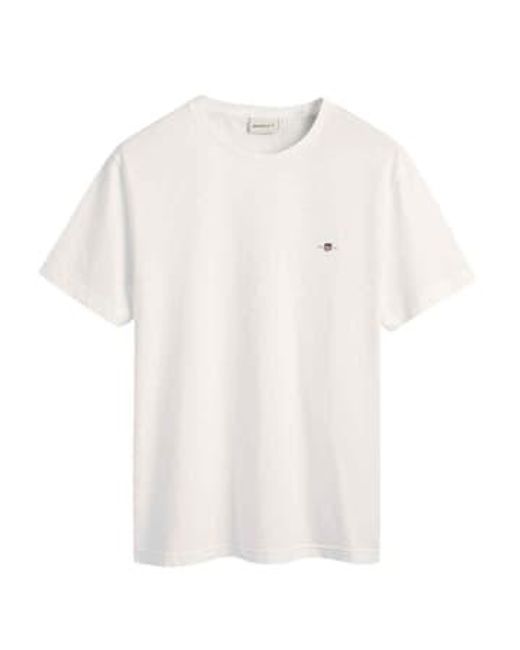 Camiseta blanca Gant de hombre de color White
