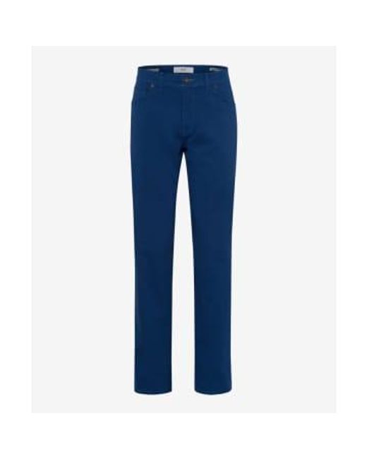Brax Blue Cadiz 5 Pocket Trousers 32-30 for men