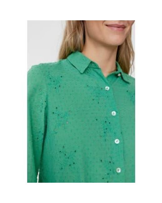 Numph Green Vida -hemd in grüner fichte