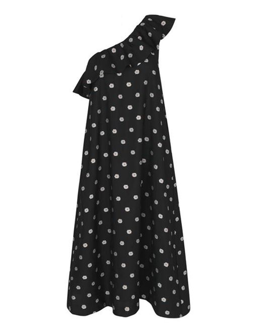 Stine Goya Black Valentina One Shoulder Dress Daisy