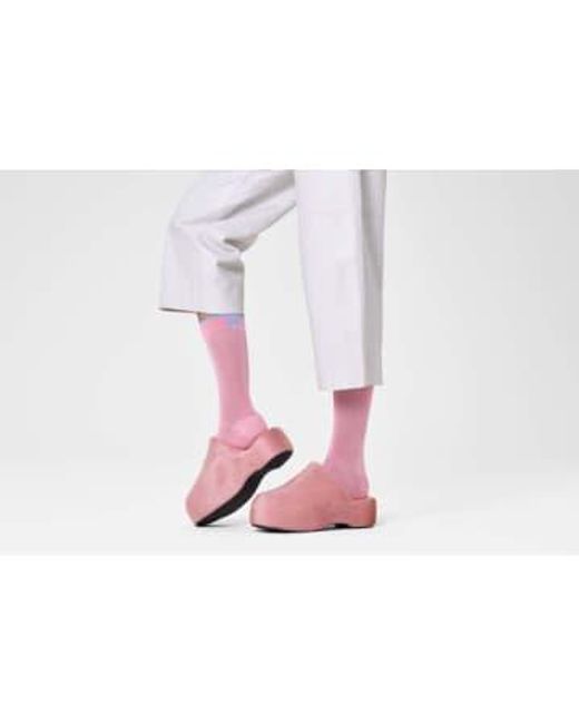 Happy Socks Pink Light Slinky 36-40