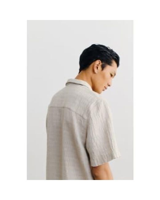 A Kind Of Guise White Gioia Shirt Washed Clay S for men