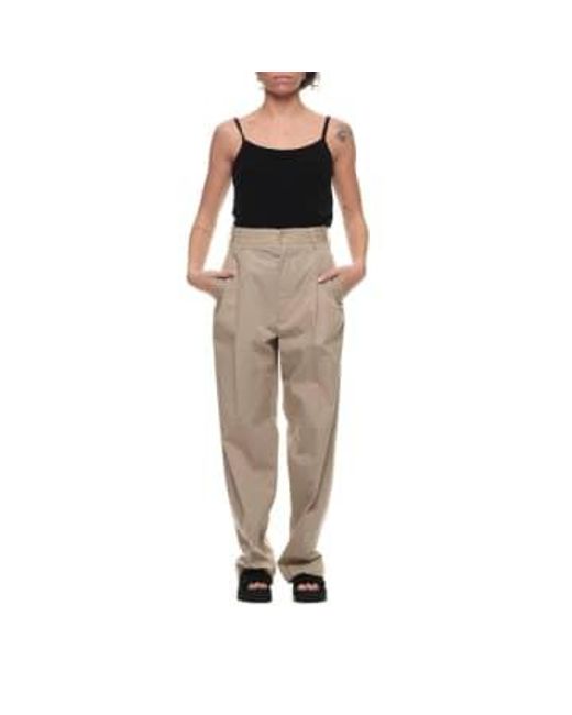 Pants For Woman R63084505 Old Paper 52 di Hache in Natural