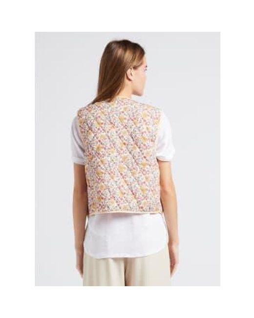 The Korner Natural Printed Cotton Padded Vest