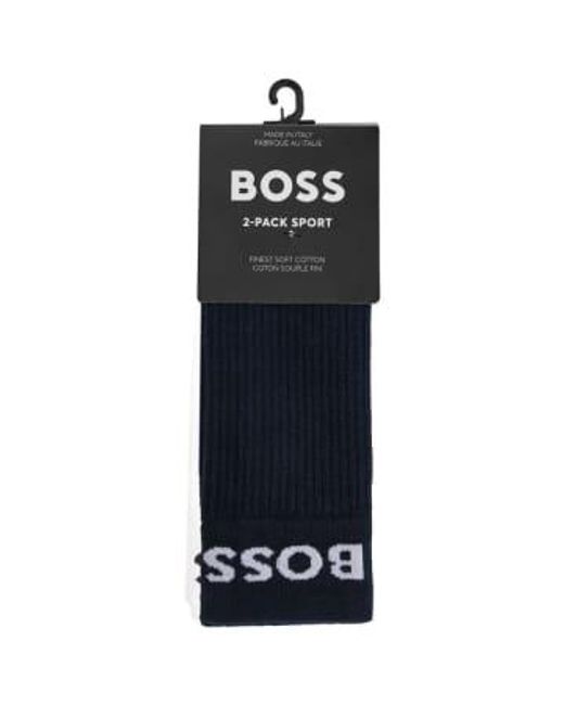 Boss Black 2 Pack Rs Sport Socks for men