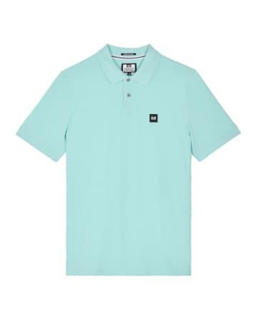 Weekend Offender Blue Caneiros Short-sleeved Polo Shirt for men