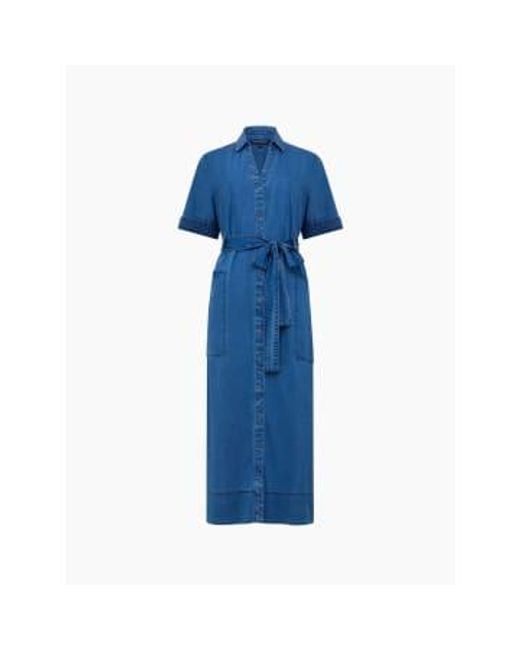 French Connection Blue Zaves chambray kleid