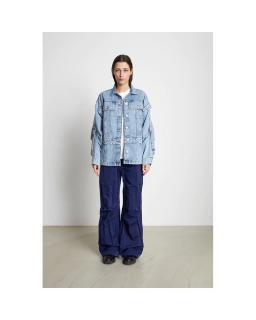 Stella Nova Oversized Denim Jacket in Blue Lyst