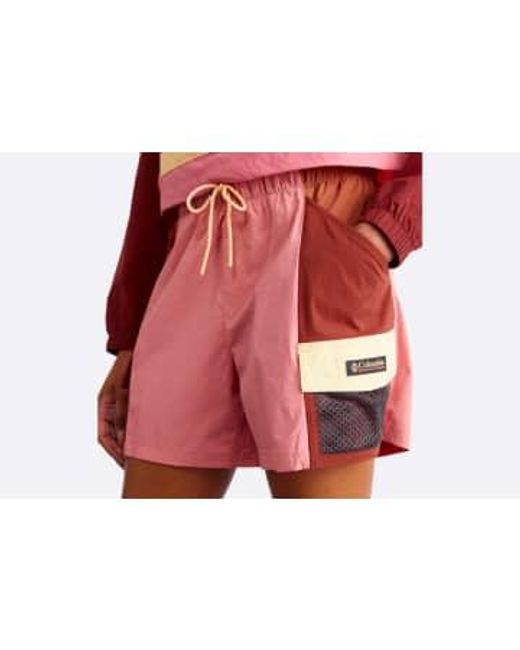 Wmns Painted Peak Short Agave di Columbia in Pink