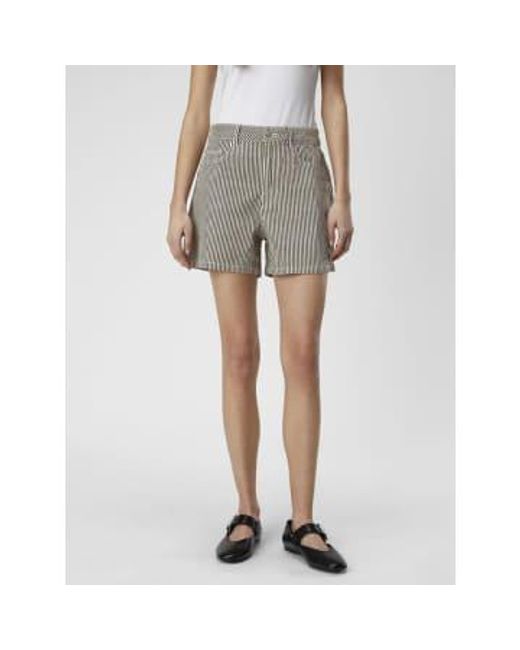 Sola Twill Shorts Sandshell di Object in Gray