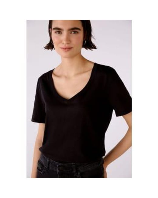 Ouí Black Carli T-shirt Organic Cotton