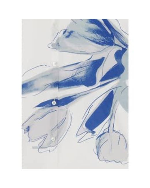 Tulip wi sheve shirt taille: 14, col: blanc Paul Smith en coloris Blue
