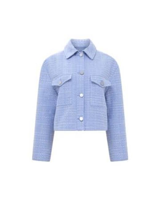 French Connection Blue Effie Boucle Jacket