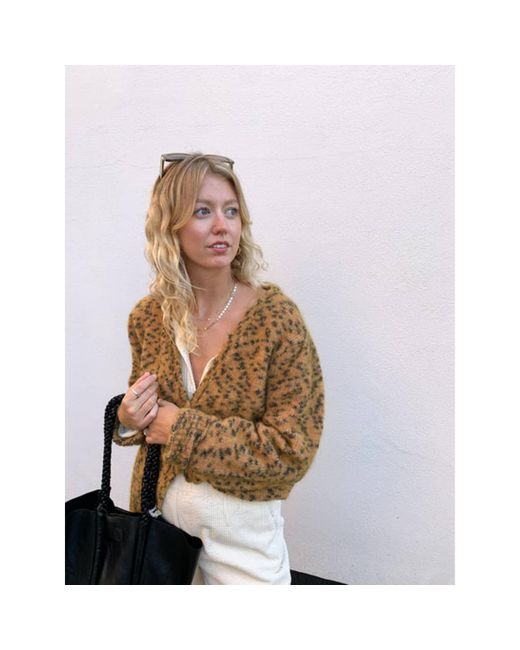 Marta Leopard Beige Sweater