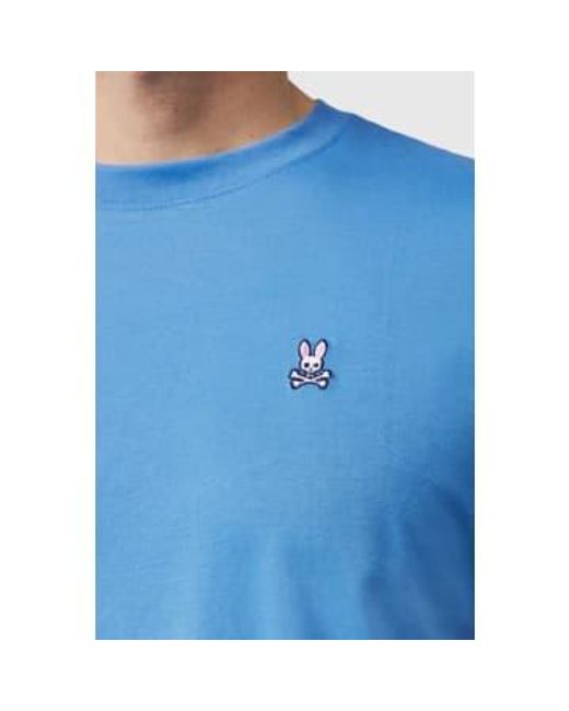 Psycho Bunny Klassiker Crew Neck -T -Shirt im Marina in Blue für Herren
