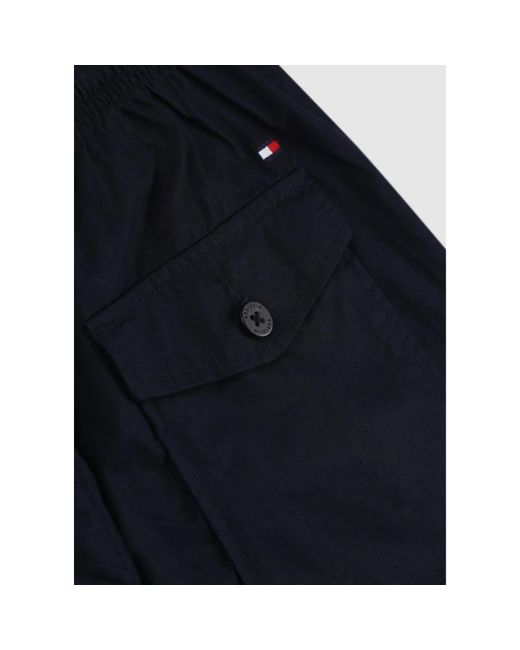 Tommy Hilfiger S Brooklyn Po Poplin Shorts in Black for Men | Lyst
