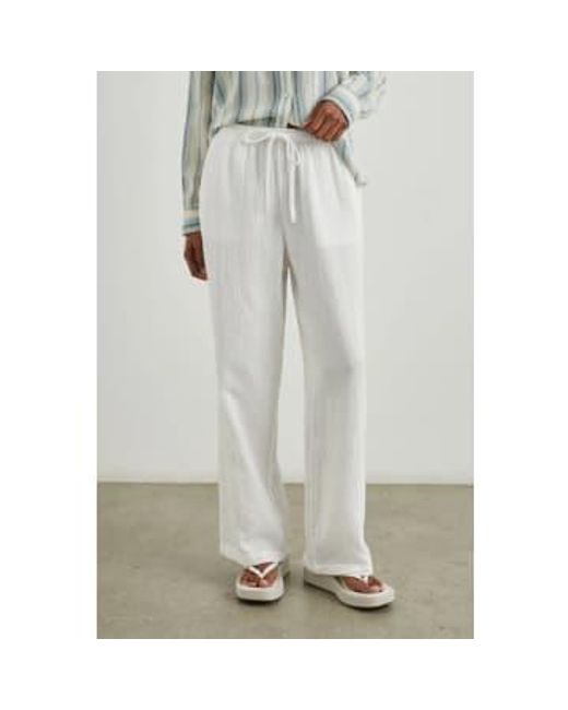 Pantalones gasa blancos emmie Rails de color Gray