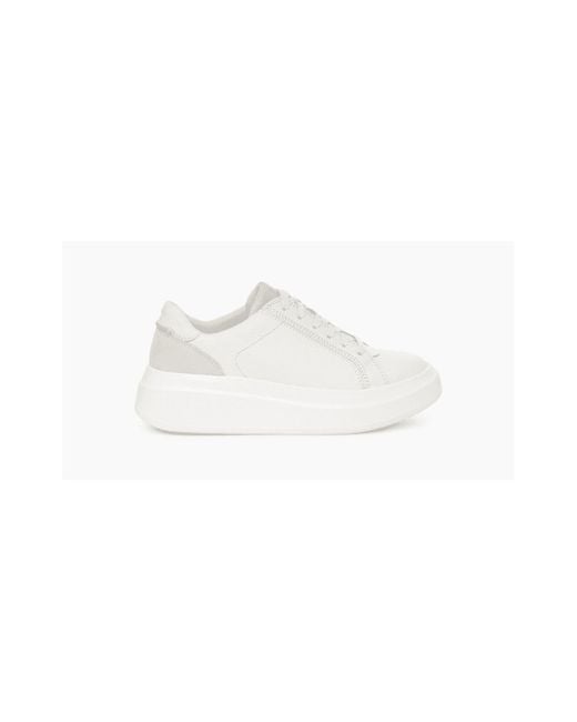 Ugg White Scape Lace Platform Trainers