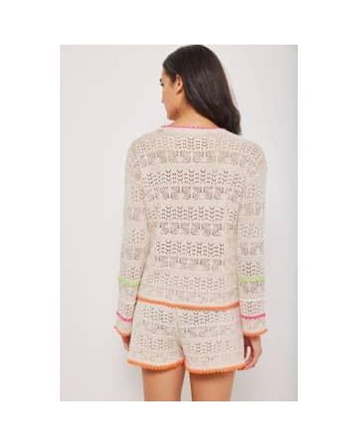 Lisa Todd Pink Popover Beach Please Sweater