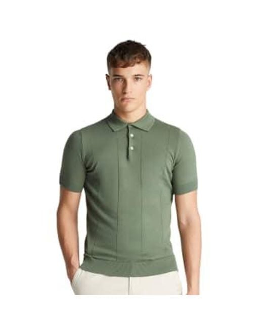 Remus Uomo Green Knitted Polo M for men