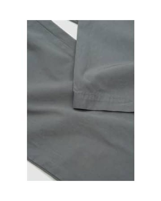 Still By Hand Gray Garment-dye 4 Tuck Pants Blue Grey 1 for men