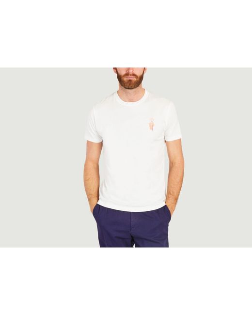 Olow T -Shirt mit Blume Power x Rosi Feist Stickerei in Weiß für Herren |  Lyst DE