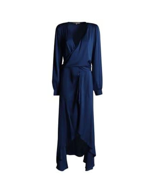 Silk95five Blue Amanda Long Dress