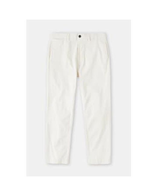 Pantalon Tacoma Tapered Coton Bio Fog di Closed in White da Uomo