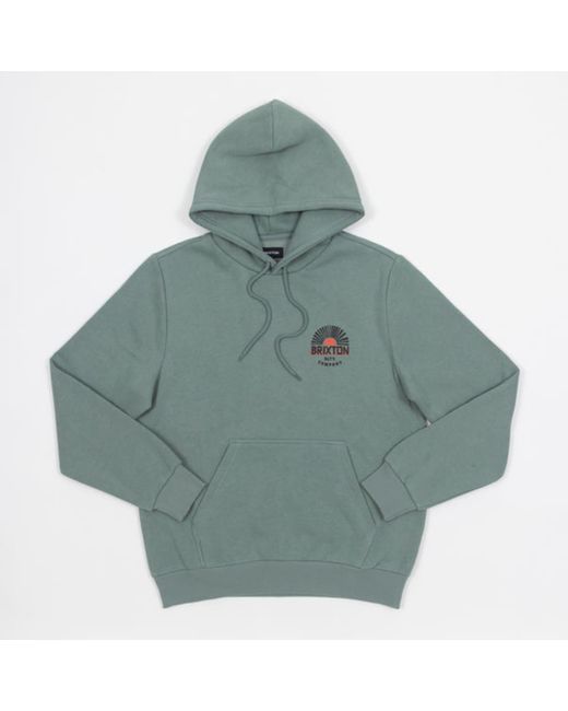 Brixton Rising Sun Graphic Hoodie in Green for Men Lyst