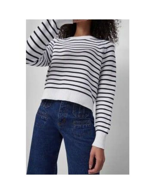 French Connection Blue Lily Mozart Stripe Jumper