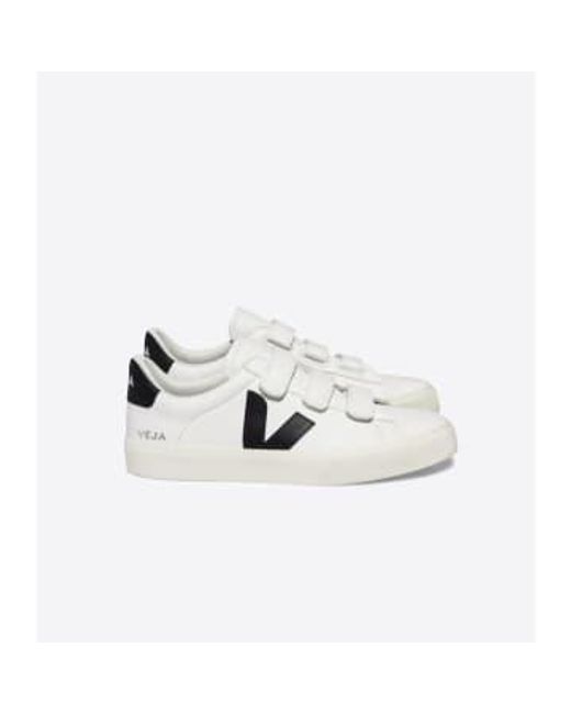 Veja White Sneakers Recife Chromefree Leather Extra Black Leather