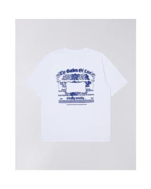 Edwin White Garden Of Love T-shirt S for men