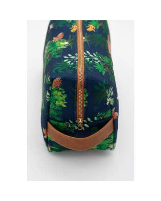Made by moi Selection Green Wild Toiletry Bag Polyester