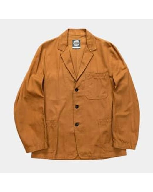 Yarmouth Oilskins Brown Engineers Jacket Khaki M for men