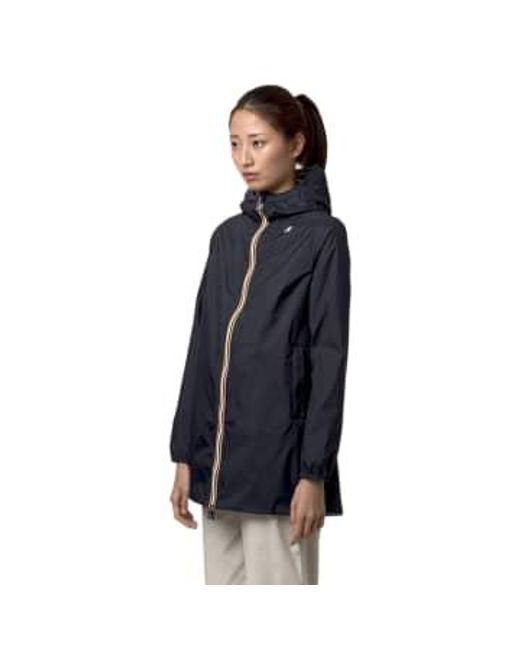 Kway Giacca Sophie Eco Plus Reversible Donna Depthgreen di K-Way in Blue