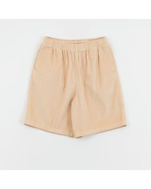 Obey Natural Easy Relaxed Cord Short for men