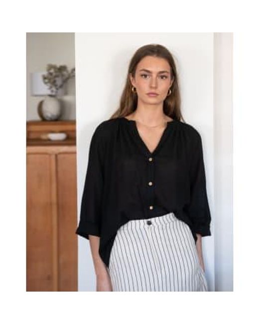 Sophie and Lucie Black Speechi & Lucie Soft Blouse