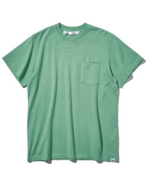 S/s pocket tee mist Battenwear de hombre de color Green