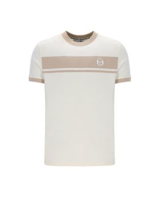 Sergio Tacchini White Master Crew Neck T-shirt for men
