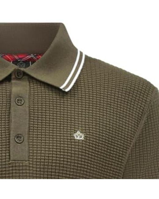 Edmund tricoté polo Merc London pour homme en coloris Green