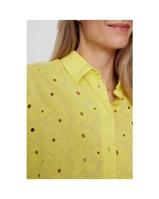 Camisa Kari Limelight Numph de color Yellow