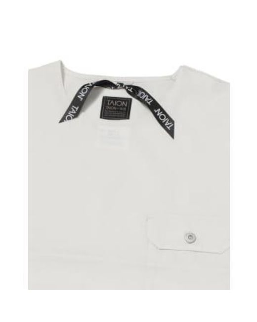 Taion White Vest Cs01ndml Off S / Bianco for men